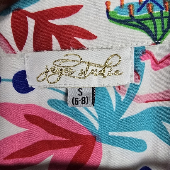 JAYES STUDIO Monkey's Sleep Shirt Bright Multicolored Womens Size S (4-8) - Picture 8 of 13